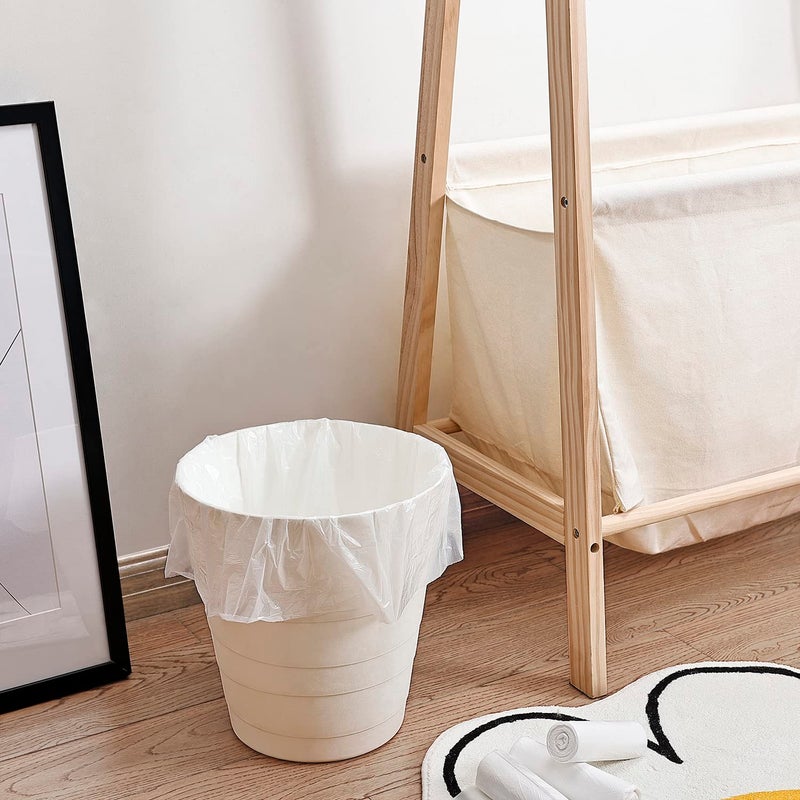 BENEVAL Small Trash Bags 4 Gallon - 100 Count 4 Gallon Trash Bag, Small Garbage Bags for Office Bedroom Bathroom Trash Bags, White 4 Gal Small Trash Can Liners - Image 2